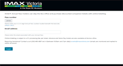 Desktop Screenshot of imaxvictoria.ticket-ops.com